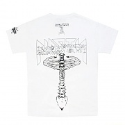 I AM NOT A HUMAN BEING X NASTY PALM HAND SHAKE T-SHIRTS-WHITE