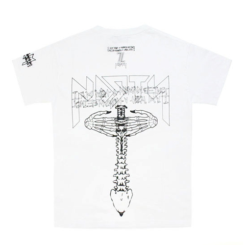I AM NOT A HUMAN BEING X NASTY PALM HAND SHAKE T-SHIRTS-WHITE