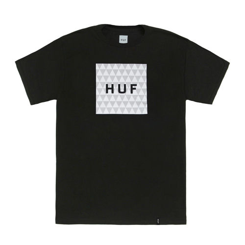 TRIANGLE BOX LOGO TEE-BLK