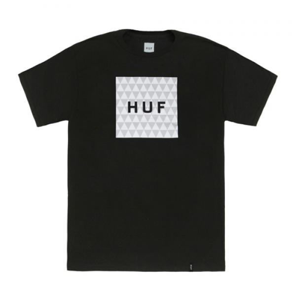 TRIANGLE BOX LOGO TEE-BLK