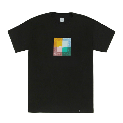 COLORS PAISLEY BOX LOGO TEE-BLK