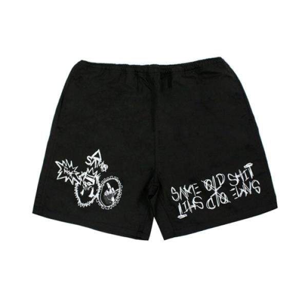 DOODLE SHORTS-BLACK
