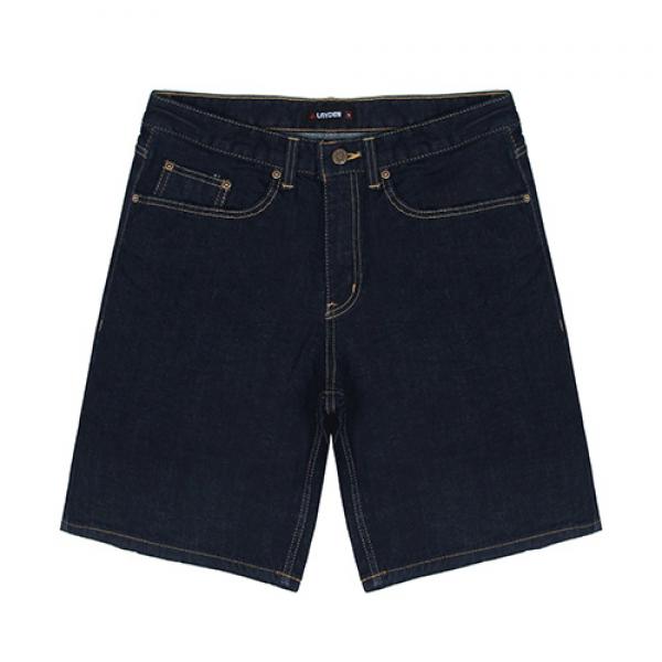 REGULAR FIT DENIM SHORTS-INDIGO