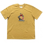 16 WOOD YACHT T-SHIRTS-MUSTARD