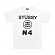 STUSSY NO.4 TEE-WHT