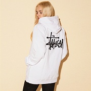 BASIC STUSSY HOOD-WHT(blk)