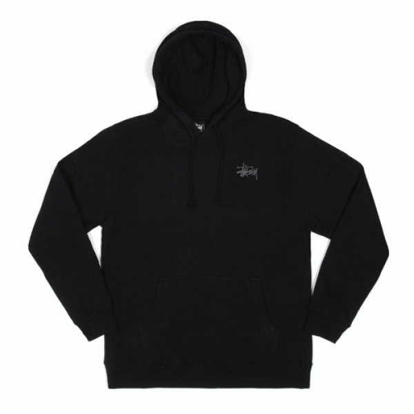 BASIC STUSSY HOOD-BLK(GRY)