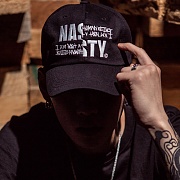 I AM NOT A HUMAN BEING X NYPM LOGO BALL CAP-BLACK