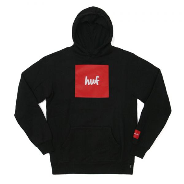 HUF x CHOC BOX LOGO PULLOVER FLEECE-BLK