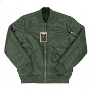 ELITE REVERSIBLE MA-1 JACKET-OLIVE/BLK