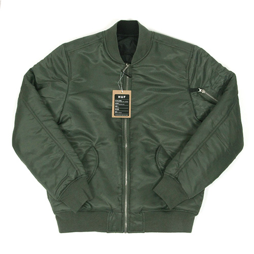 ELITE REVERSIBLE MA-1 JACKET-OLIVE/BLK