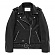 WOMENS LAMB SKIN RIDERS JACKET [BLACK](GSWL01)