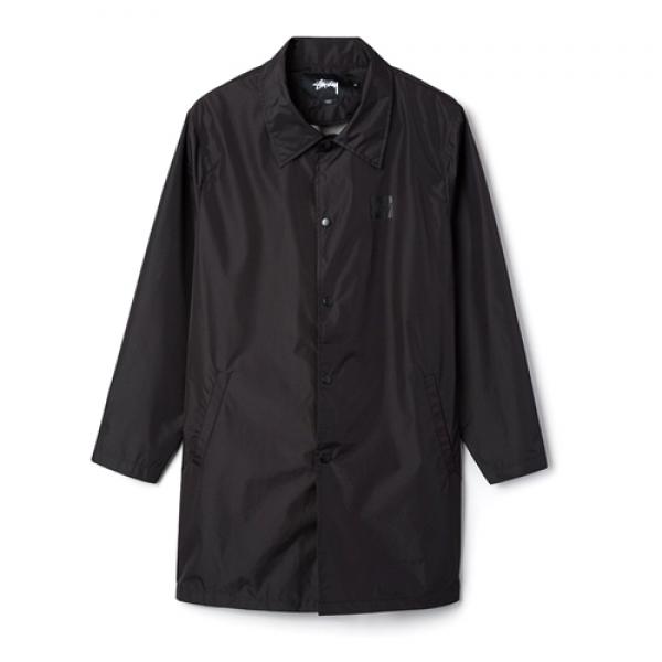 C16 LONG COACH JACKET-BLK