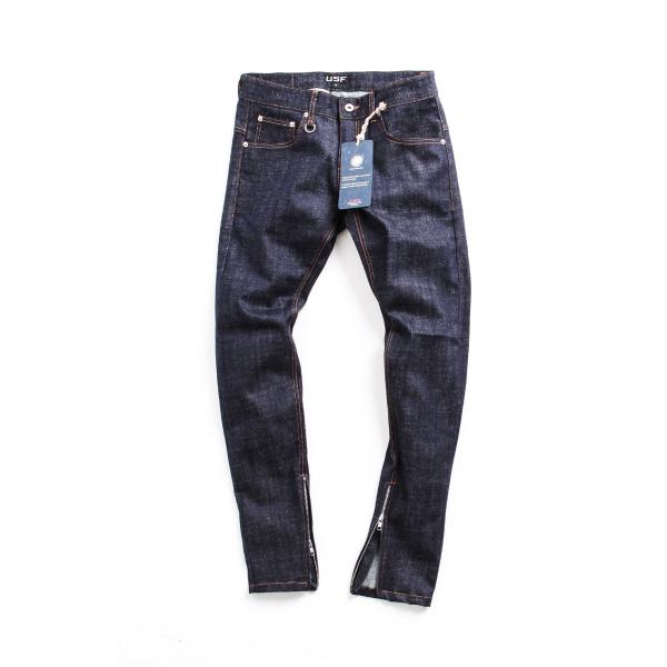 [URBAN STUFF] USF SIDE ZIP DENIM PANTS INDIGO