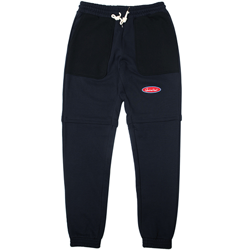 16 LAYERED JERSEY SWEAT PANTS-NAVY