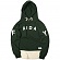 16 LAYERED JERSEY SWEAT HOOD-GREEN