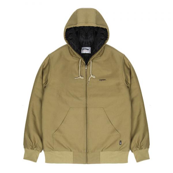 16 HOODED THERMAL JACKET-BEIGE