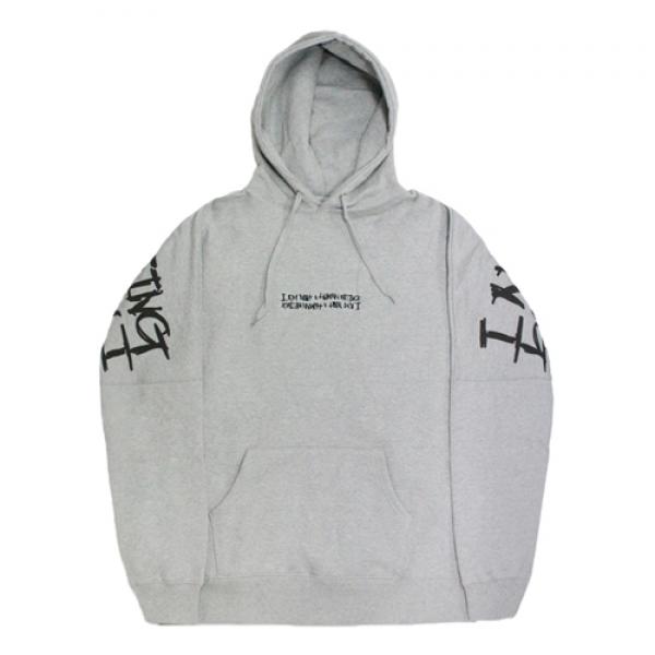 BIG LOGO HOODIE - GREY