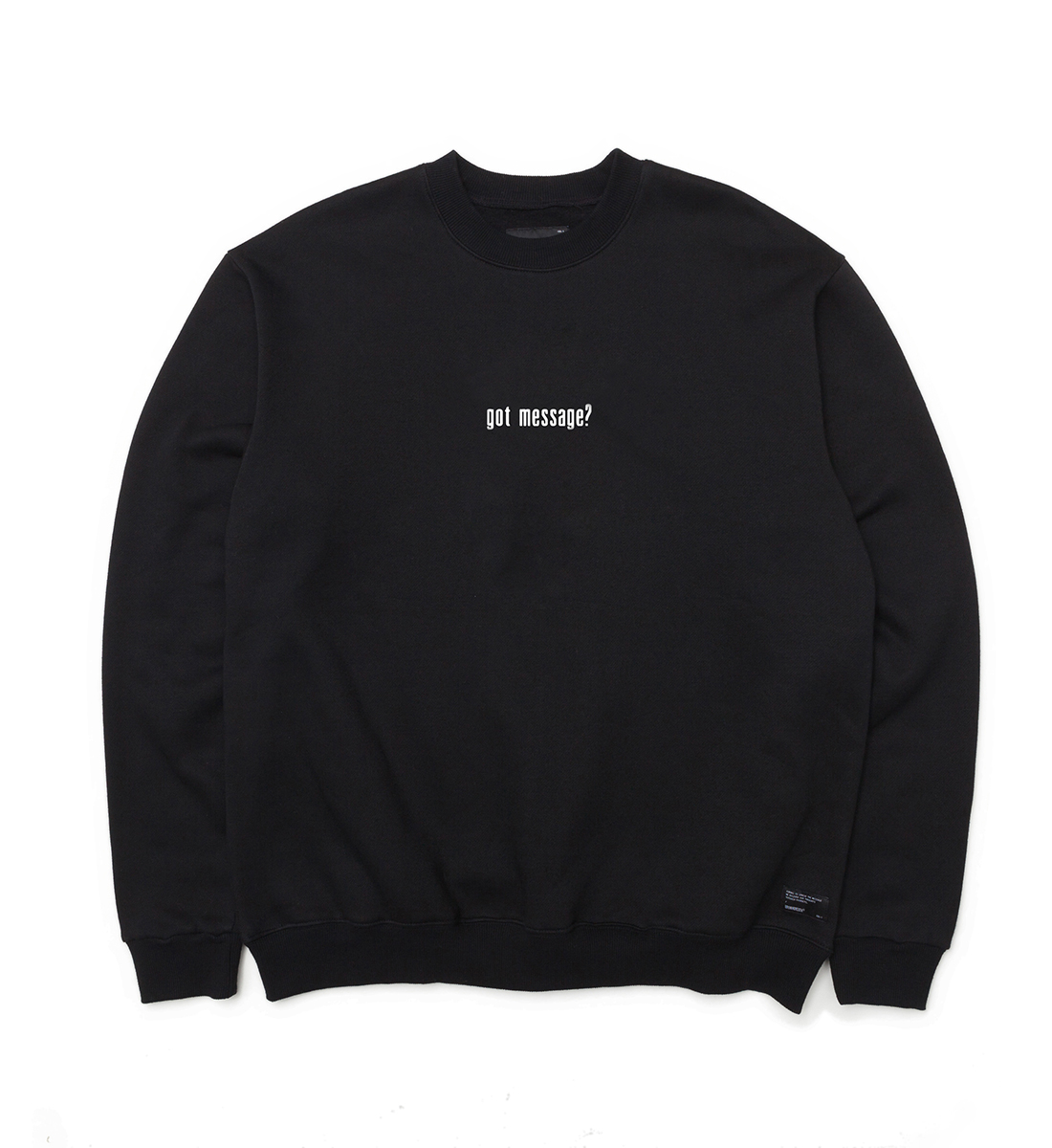 GOT MESSAGE CREWNECK - BLACK