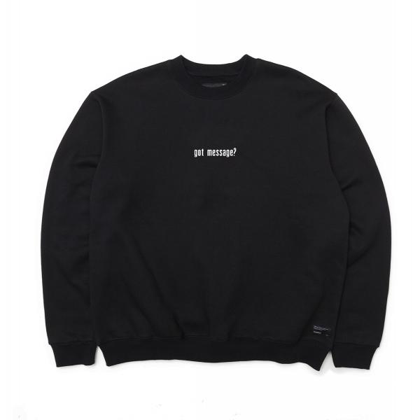 GOT MESSAGE CREWNECK - BLACK