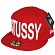 BIG STUSSY NEW ERA CAP-RED