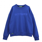 [Ƽ] UNITEDWAPPEN EMB OVERSIZE SWEATSHIRTS (BLUE)
