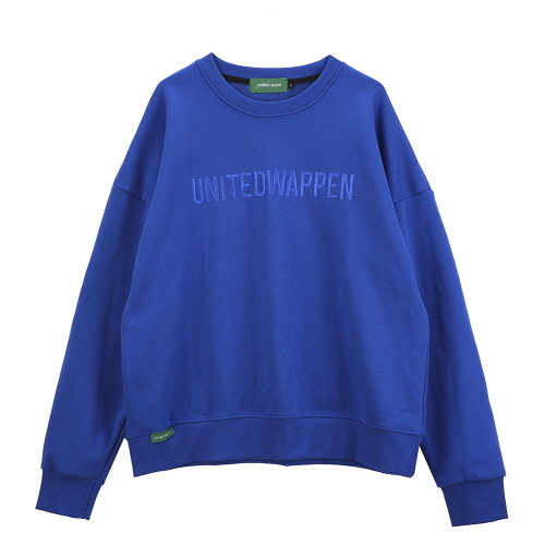 [Ƽ] UNITEDWAPPEN EMB OVERSIZE SWEATSHIRTS (BLUE)