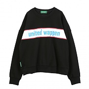 [Ƽ] UNITEDWAPPEN BASIC OVERSIZE SWEATSHIRTS (BLACK)