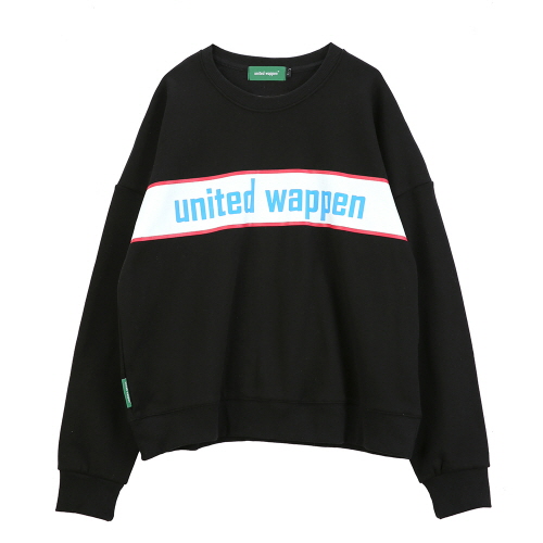 [Ƽ] UNITEDWAPPEN BASIC OVERSIZE SWEATSHIRTS (BLACK)