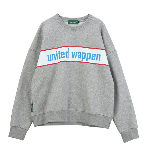 [Ƽ] UNITEDWAPPEN BASIC OVERSIZE SWEATSHIRTS (GREY)