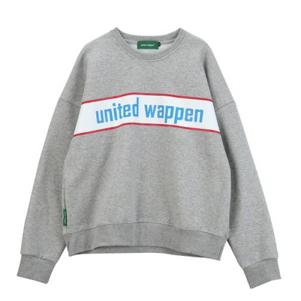 [Ƽ] UNITEDWAPPEN BASIC OVERSIZE SWEATSHIRTS (GREY)