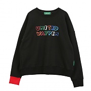 [Ƽ] UNITEDWAPPEN D.C OVERSIZE PRINTING SWEATSHIRTS (BLACK)