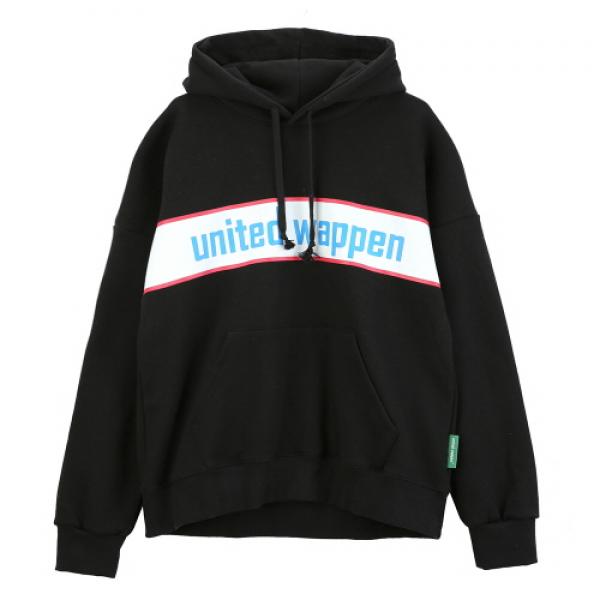 [Ƽ] UNITEDWAPPEN BASIC OVERSIZE HOODY (BLACK)