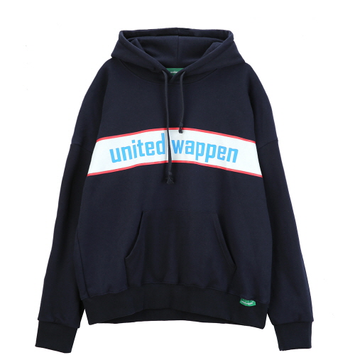 [Ƽ] UNITEDWAPPEN BASIC OVERSIZE HOODY (BLUE)