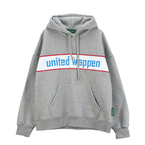 [Ƽ] UNITEDWAPPEN BASIC OVERSIZE HOODY (GREY)