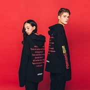 [Ƽ] UNITEDWAPPEN ROMANTIQUE LONGSLEEVE HOODY (BLACK)