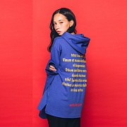 [Ƽ] UNITEDWAPPEN ROMANTIQUE LONGSLEEVE HOODY (BLUE)