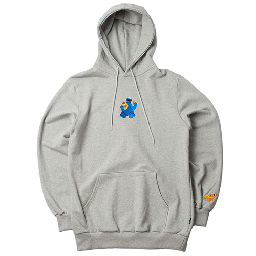 [ROMANTIC CROWN] COOKIE MONSTER HOODIE_GREY