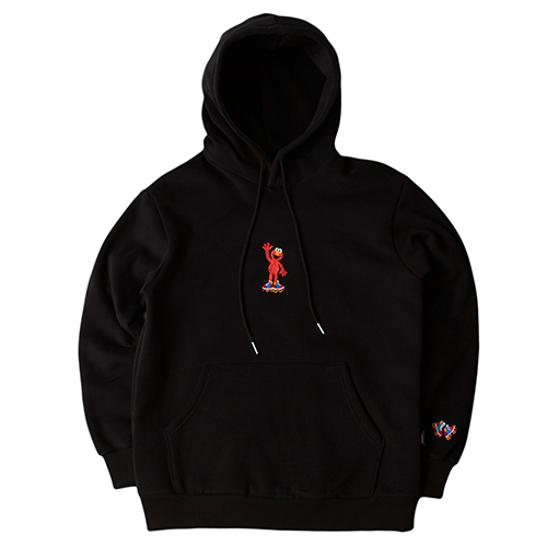 [ROMANTIC CROWN] ELMO HOODIE_BLACK