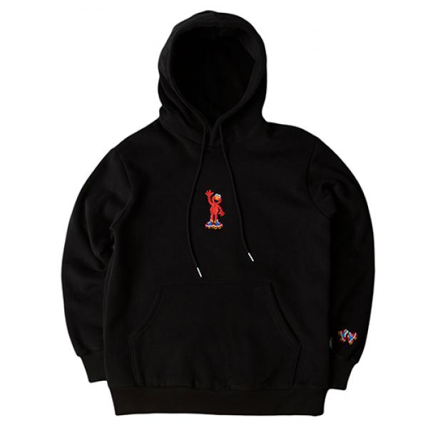 [ROMANTIC CROWN] ELMO HOODIE_BLACK
