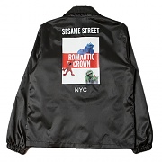 [ROMANTIC CROWN] SESAME SQUAD COACH JACKET_BLACK