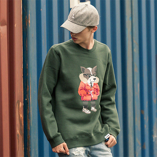 CLASSIC LAYDOG SWEATSHIRTS-HUNTER GREEN