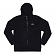 BASIC STUSSY ZIP HOOD-BLACK