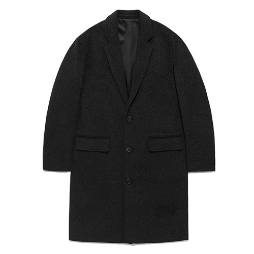 OVERSIZE CHESTERFIELD COAT FA [DARK GREY](FAVJ01)
