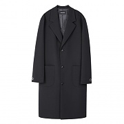 UNISEX SANTOS OVERSIZED COAT awa056 - BLACK