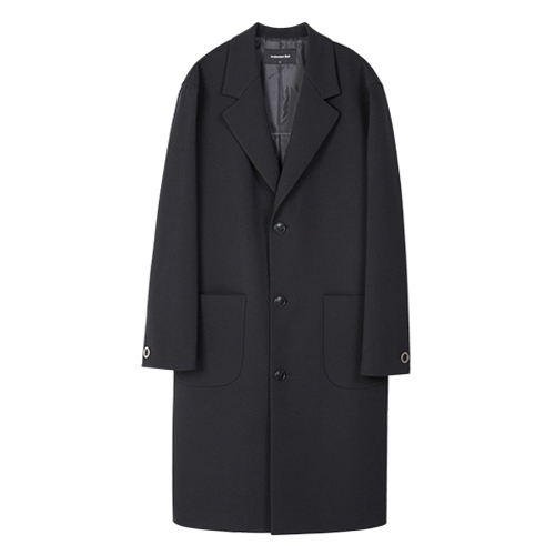 UNISEX SANTOS OVERSIZED COAT awa056 - BLACK