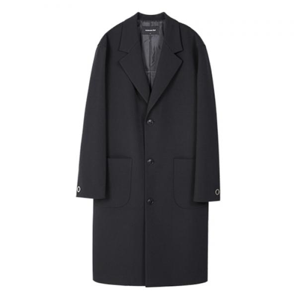 UNISEX SANTOS OVERSIZED COAT awa056 - BLACK