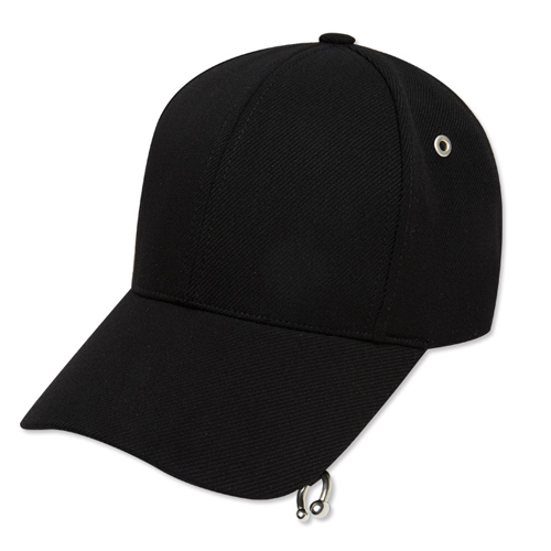 PIERCING BASEBALL CAP aaa033 - BLACK
