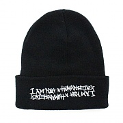 BASIC LOGO BEANIE - BLACK