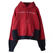 [ROMANTIC CROWN] LIVELY WIDE HOODIE_BURGUNDY